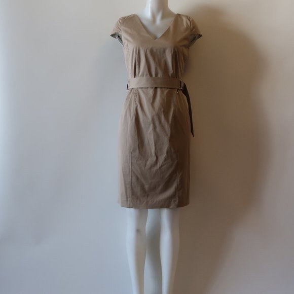 ESCADA SPORT KHAKI SHEATH DRESS SZ 36/6 * - Picture 1 of 14